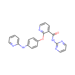 O=C(Nc1ncccn1)c1cccnc1Oc1ccc(Nc2ccccn2)cc1 ZINC000147820383