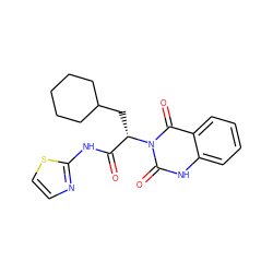 O=C(Nc1nccs1)[C@H](CC1CCCCC1)n1c(=O)[nH]c2ccccc2c1=O ZINC000095602786