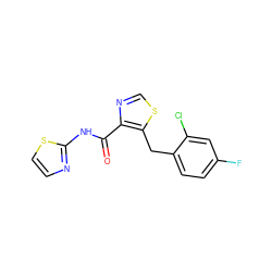 O=C(Nc1nccs1)c1ncsc1Cc1ccc(F)cc1Cl ZINC000028122251