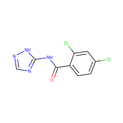 O=C(Nc1ncn[nH]1)c1ccc(Cl)cc1Cl ZINC000003142520