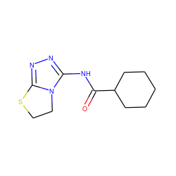 O=C(Nc1nnc2n1CCS2)C1CCCCC1 ZINC000016890267