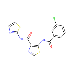 O=C(Nc1scnc1C(=O)Nc1nccs1)c1cccc(Cl)c1 ZINC000028122257