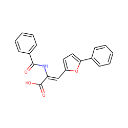 O=C(O)/C(=C/c1ccc(-c2ccccc2)o1)NC(=O)c1ccccc1 ZINC000028473652