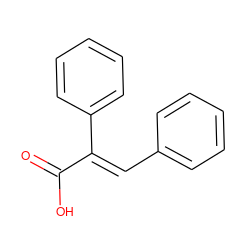 O=C(O)/C(=C/c1ccccc1)c1ccccc1 ZINC000000080747