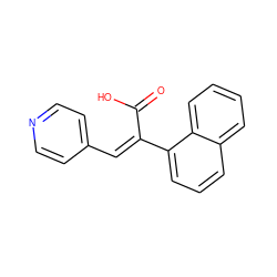 O=C(O)/C(=C\c1ccncc1)c1cccc2ccccc12 ZINC000001727418