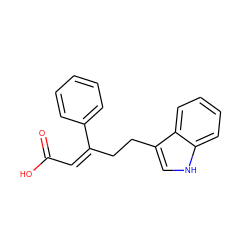 O=C(O)/C=C(/CCc1c[nH]c2ccccc12)c1ccccc1 ZINC000043018753