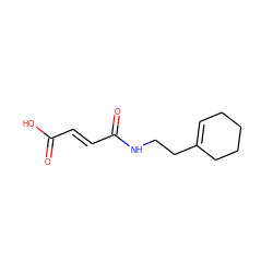 O=C(O)/C=C/C(=O)NCCC1=CCCCC1 ZINC000012363081