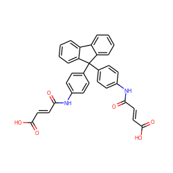 O=C(O)/C=C/C(=O)Nc1ccc(C2(c3ccc(NC(=O)/C=C/C(=O)O)cc3)c3ccccc3-c3ccccc32)cc1 ZINC000029492420