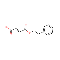 O=C(O)/C=C/C(=O)OCCc1ccccc1 ZINC000071334436