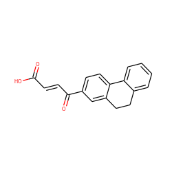 O=C(O)/C=C/C(=O)c1ccc2c(c1)CCc1ccccc1-2 ZINC000005517092