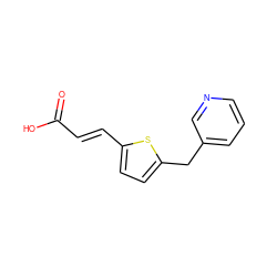 O=C(O)/C=C/c1ccc(Cc2cccnc2)s1 ZINC000036242148