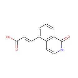 O=C(O)/C=C/c1cccc2c(=O)[nH]ccc12 ZINC000071317656