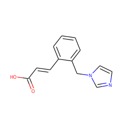 O=C(O)/C=C/c1ccccc1Cn1ccnc1 ZINC000036242042