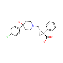 O=C(O)[C@@]1(c2ccccc2)C[C@@H]1CN1CCC(O)(c2ccc(Cl)cc2)CC1 ZINC001772652869