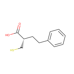 O=C(O)[C@@H](CS)CCc1ccccc1 ZINC000013472465