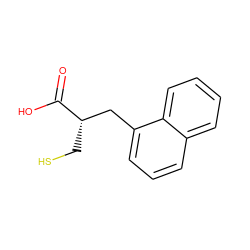 O=C(O)[C@@H](CS)Cc1cccc2ccccc12 ZINC000026949578