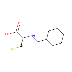 O=C(O)[C@@H](CS)NCC1CCCCC1 ZINC000013472445