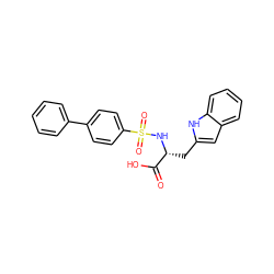 O=C(O)[C@@H](Cc1cc2ccccc2[nH]1)NS(=O)(=O)c1ccc(-c2ccccc2)cc1 ZINC000028563599