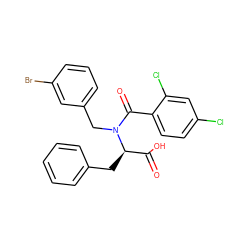 O=C(O)[C@@H](Cc1ccccc1)N(Cc1cccc(Br)c1)C(=O)c1ccc(Cl)cc1Cl ZINC000013494015