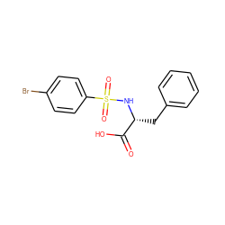 O=C(O)[C@@H](Cc1ccccc1)NS(=O)(=O)c1ccc(Br)cc1 ZINC000003883170