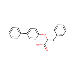 O=C(O)[C@@H](Cc1ccccc1)Oc1ccc(-c2ccccc2)cc1 ZINC000040423842