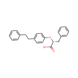 O=C(O)[C@@H](Cc1ccccc1)Oc1ccc(CCc2ccccc2)cc1 ZINC000045287096