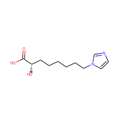 O=C(O)[C@@H](O)CCCCCCn1ccnc1 ZINC000036242025