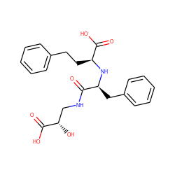 O=C(O)[C@@H](O)CNC(=O)[C@H](Cc1ccccc1)N[C@@H](CCc1ccccc1)C(=O)O ZINC000006096222