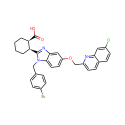 O=C(O)[C@@H]1CCCC[C@@H]1c1nc2cc(OCc3ccc4ccc(Cl)cc4n3)ccc2n1Cc1ccc(Br)cc1 ZINC000226100825