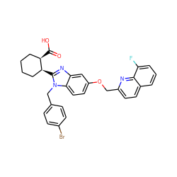 O=C(O)[C@@H]1CCCC[C@@H]1c1nc2cc(OCc3ccc4cccc(F)c4n3)ccc2n1Cc1ccc(Br)cc1 ZINC000226104836