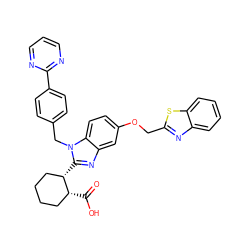 O=C(O)[C@@H]1CCCC[C@@H]1c1nc2cc(OCc3nc4ccccc4s3)ccc2n1Cc1ccc(-c2ncccn2)cc1 ZINC000219363802
