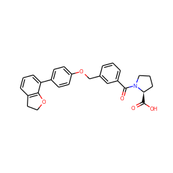 O=C(O)[C@@H]1CCCN1C(=O)c1cccc(COc2ccc(-c3cccc4c3OCC4)cc2)c1 ZINC000221669306