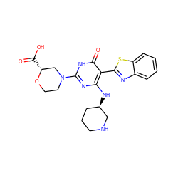 O=C(O)[C@@H]1CN(c2nc(N[C@@H]3CCCNC3)c(-c3nc4ccccc4s3)c(=O)[nH]2)CCO1 ZINC001772643179