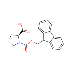 O=C(O)[C@@H]1CSCN1C(=O)OCC1c2ccccc2-c2ccccc21 ZINC000005948222