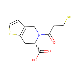 O=C(O)[C@@H]1Cc2sccc2CN1C(=O)CCS ZINC000028260000