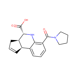 O=C(O)[C@@H]1Nc2c(C(=O)N3CCCC3)cccc2[C@H]2C=CC[C@H]21 ZINC000000052891