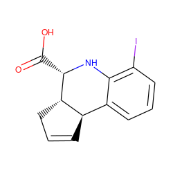O=C(O)[C@@H]1Nc2c(I)cccc2[C@H]2C=CC[C@@H]21 ZINC000004409917
