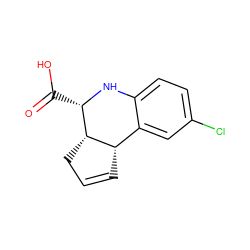 O=C(O)[C@@H]1Nc2ccc(Cl)cc2[C@@H]2C=CC[C@H]12 ZINC000004134325