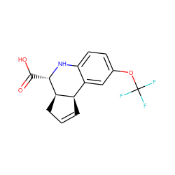 O=C(O)[C@@H]1Nc2ccc(OC(F)(F)F)cc2[C@H]2C=CC[C@H]21 ZINC000000127764