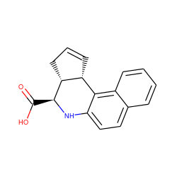 O=C(O)[C@@H]1Nc2ccc3ccccc3c2[C@H]2C=CC[C@H]21 ZINC000001515172