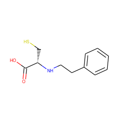 O=C(O)[C@H](CS)NCCc1ccccc1 ZINC000013472454