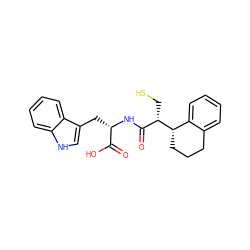 O=C(O)[C@H](Cc1c[nH]c2ccccc12)NC(=O)[C@H](CS)[C@H]1CCCc2ccccc21 ZINC000013472984