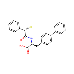 O=C(O)[C@H](Cc1ccc(-c2ccccc2)cc1)NC(=O)[C@@H](S)c1ccccc1 ZINC000029129065