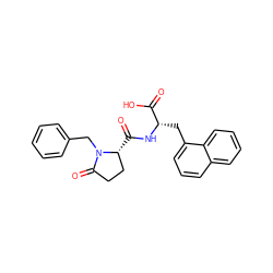 O=C(O)[C@H](Cc1cccc2ccccc12)NC(=O)[C@@H]1CCC(=O)N1Cc1ccccc1 ZINC000027857824