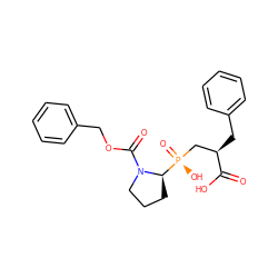 O=C(O)[C@H](Cc1ccccc1)C[P@](=O)(O)[C@H]1CCCN1C(=O)OCc1ccccc1 ZINC000029051517