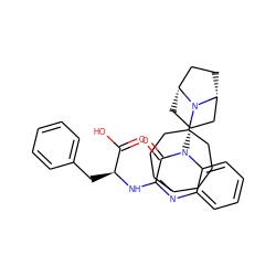 O=C(O)[C@H](Cc1ccccc1)Nc1nc2ccccc2n([C@@H]2C[C@@H]3CC[C@H](C2)N3C2CCCCCCC2)c1=O ZINC000114710328