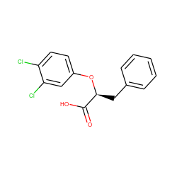 O=C(O)[C@H](Cc1ccccc1)Oc1ccc(Cl)c(Cl)c1 ZINC000045495230