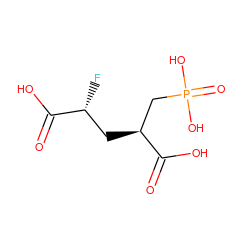 O=C(O)[C@H](F)C[C@@H](CP(=O)(O)O)C(=O)O ZINC000095572792