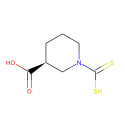 O=C(O)[C@H]1CCCN(C(=S)S)C1 ZINC000299844673