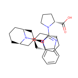 O=C(O)[C@H]1CCCN1c1nc2ccccc2n1[C@@H]1C[C@@H]2CCC[C@H](C1)N2[C@@H]1C[C@H]2CCC[C@H](C2)C1 ZINC000473215161